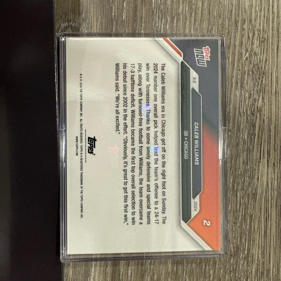 Caleb Williams Debut Rookie Card - Picture 2 of 3